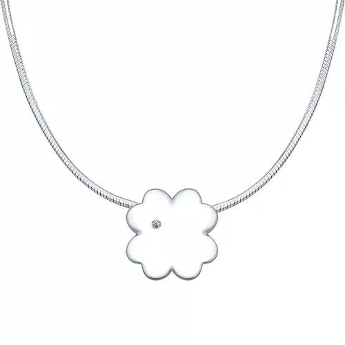 Серебряное колье «Счастье»