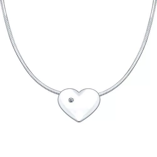 Серебряное колье «Любовь»