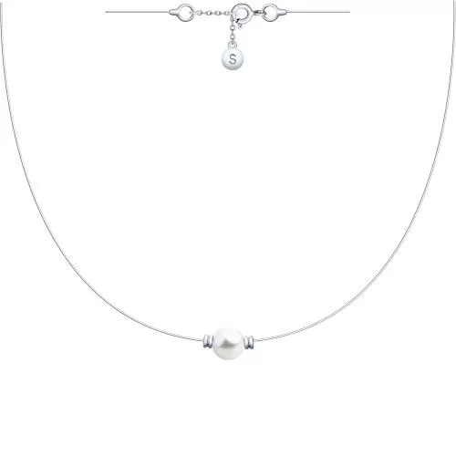 Колье из серебра с жемчугом