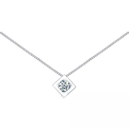 Колье из серебра с фианитом