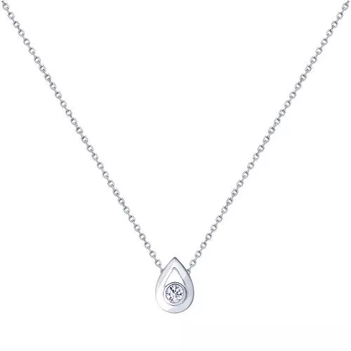 Колье из серебра с фианитом