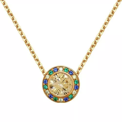 Колье из золочёного серебра