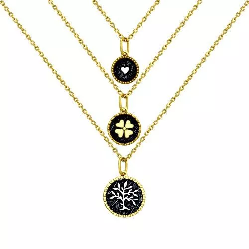 Колье из золочёного серебра