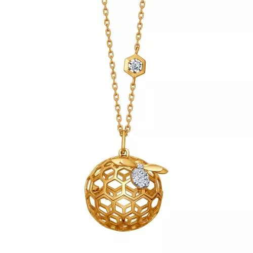 Колье из серебра с фианитами