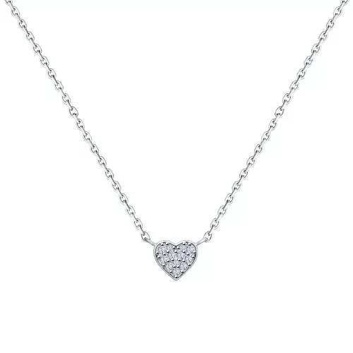 Колье из серебра с фианитами