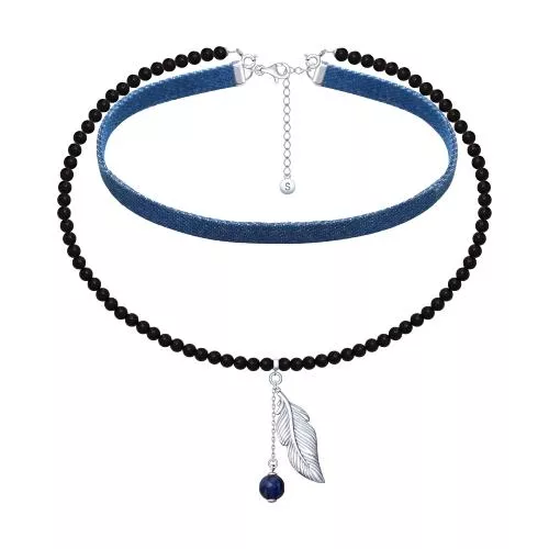 Колье из серебра