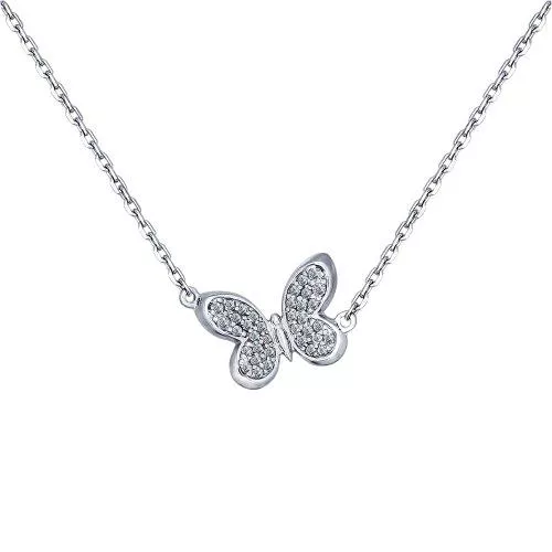 Колье из серебра с фианитами