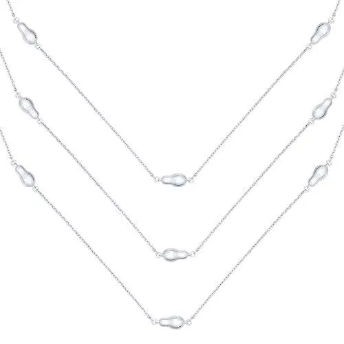 Колье из серебра «Матрёшки»