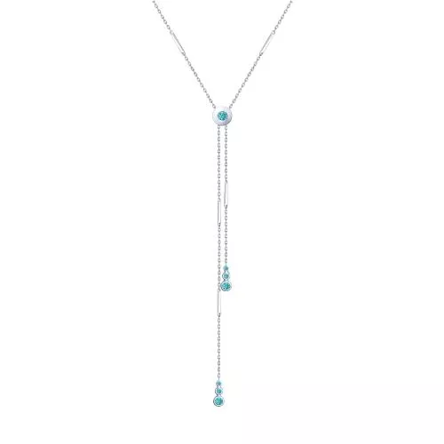 Колье из серебра с фианитами