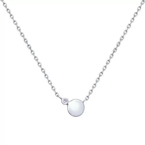 Колье из серебра с фианитом