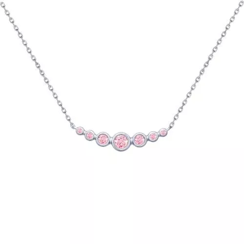 Колье из серебра с фианитами