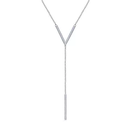 Колье из серебра с фианитами