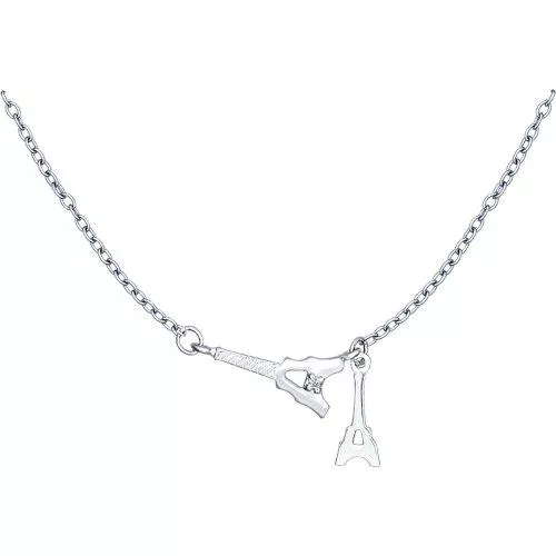 Колье из серебра с фианитом