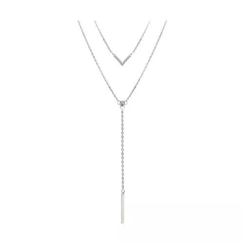 Колье из серебра с фианитами