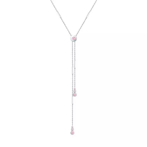 Колье из серебра с фианитами