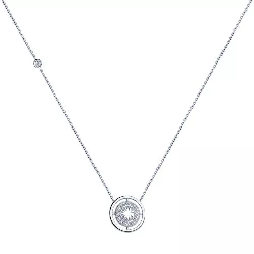 Колье из серебра с фианитами