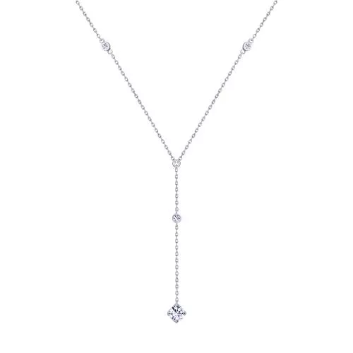 Колье из серебра с фианитами