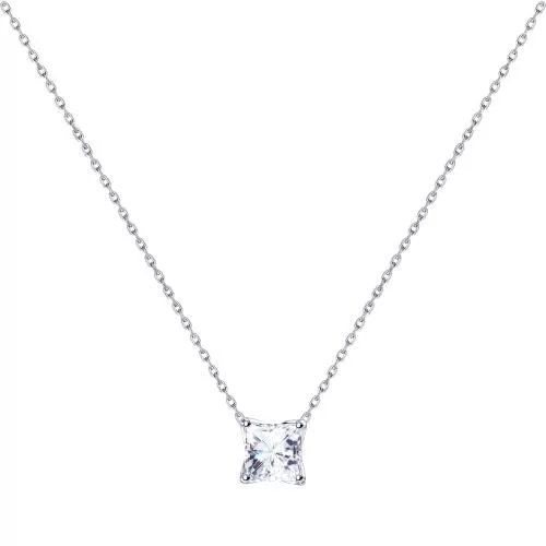 Колье из серебра с фианитом