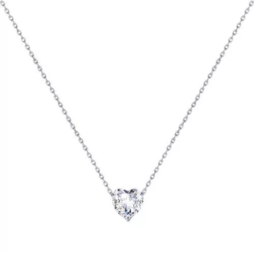 Колье из серебра с фианитом