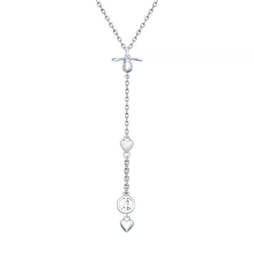 Колье из серебра с эмалью