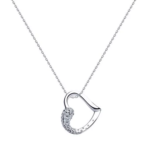 Колье из серебра с фианитами