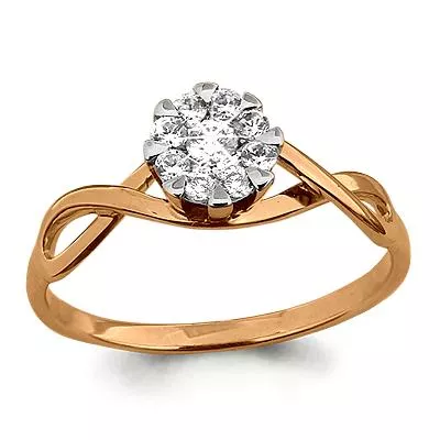 Кольцо, артикул LV961767к, золото