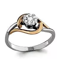 Кольцо, артикул LV961630к, золото