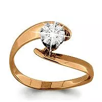 Кольцо, артикул LV961622к, золото