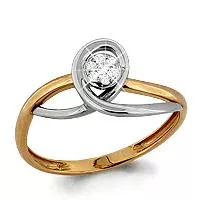 Кольцо, артикул LV961595к, золото