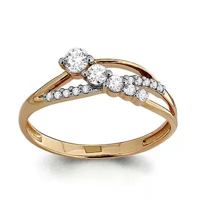 Кольцо, артикул LV62944А, золото