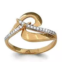 Кольцо, артикул LV62707А, золото