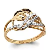 Кольцо, артикул LV62634А, золото