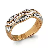 Кольцо, артикул LV62496А, золото