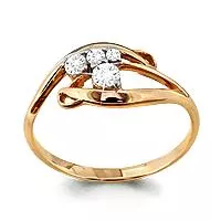 Кольцо, артикул LV62427, золото