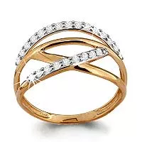 Кольцо, артикул LV62370А, золото