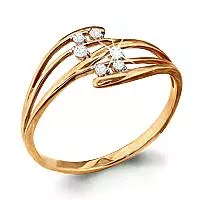 Кольцо, артикул LV62248А, золото