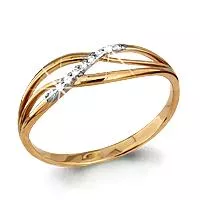 Кольцо, артикул LV62245А, золото