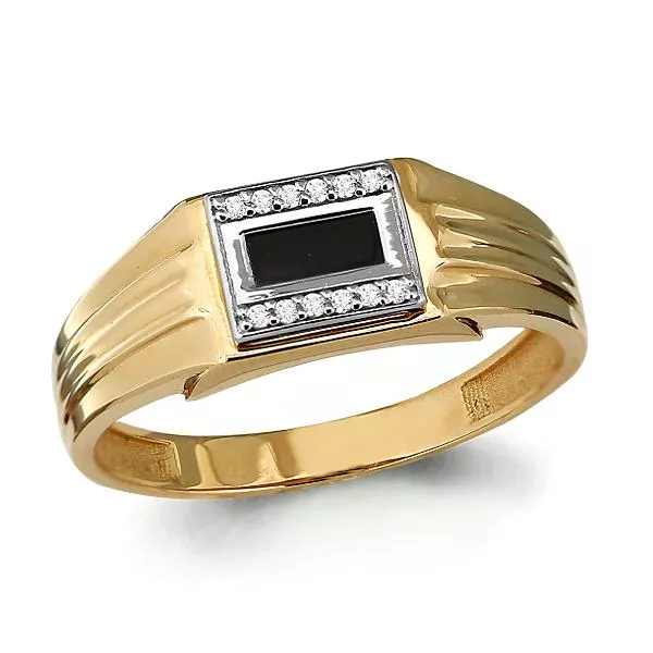 Кольцо, артикул LV62176Ч, золото