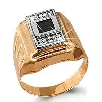 Кольцо, золото, артикул LV62115Ч