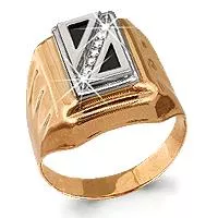 Кольцо из золота, артикул LV62114Ч