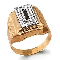 Кольцо, артикул LV62113Ч, золото