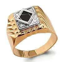 Кольцо из золота, артикул LV62109Ч