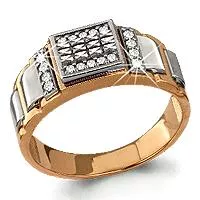 Кольцо, артикул LV62102А, золото