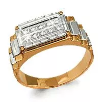 Кольцо, артикул LV62077А, золото