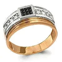 Кольцо, артикул LV62070Ч, золото