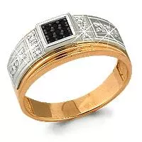 Кольцо, артикул LV62065Ч, золото