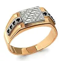 Кольцо из золота, артикул LV62041Ч