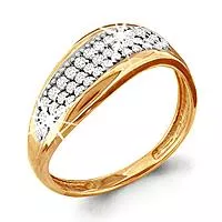 Кольцо, артикул LV61947А, золото