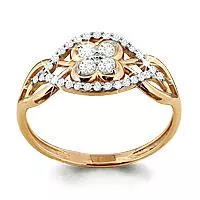 Кольцо, артикул LV61920А, золото