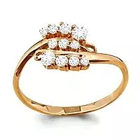 Кольцо, артикул LV61910А, золото